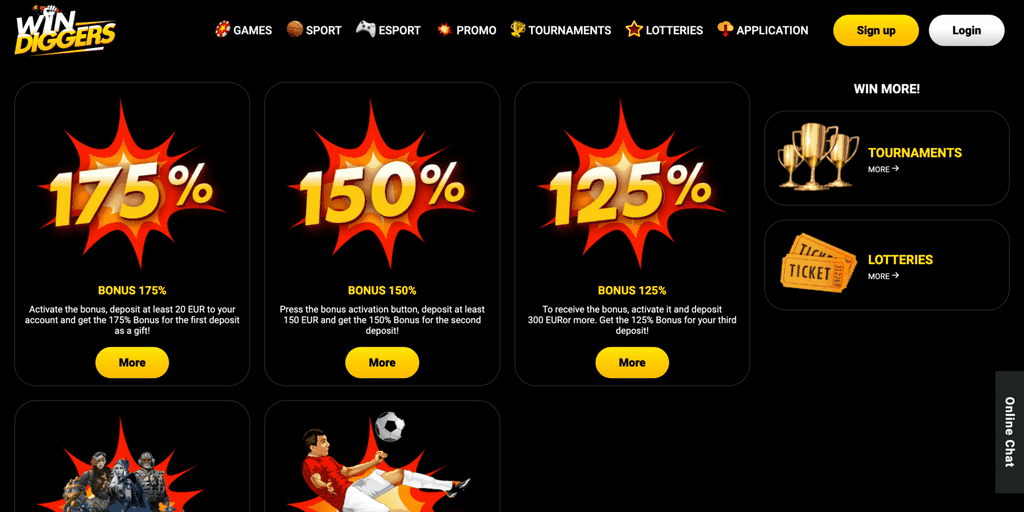 Win Diggers Casino Site Review: Obtain an Incentive 450% up to euro 3,000